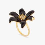 Les Nereides Black Lily Cocktail Ring