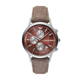 Emporio Armani Renato Chronograph Grey Fabric Men's Watch