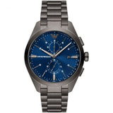 Emporio Armani Chronograph Gun-Metal Stainless Steel Men's Watch