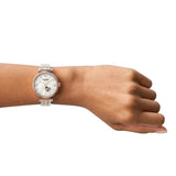 Emporio Armani Automatic Gianni T-Bar Multicolor Analog Mother of Pearl Dial Women's Watch