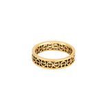Aigner Ring With Gold Plated Monogram & A Logo