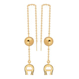 Aigner Erose With Gold Plated Bon Voyage & Dangling A Letter Design