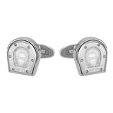 Aigner Cufflink Stainless Steel Signa A Logo Center