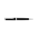Aigner Pen Stainless Steel With Black Lacquer Upper & Lower A Logo Clip