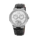 Aigner Taviano Chronograph Men's Watch Stainless Steel Case With White Checkerd Dial