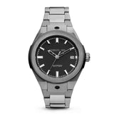 Cerruti Men's Watch Gun Metal Case With Black Dial & Gun Metal Bracelet