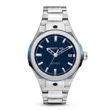 Cerruti Men's Watch Stainless Steel Case With Blue Dial & Stainless Steel Metal Bracelet