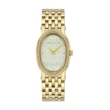 ساعة شيروتي نسائية ذات هيكل ذهبي مع مينا من الؤلؤ وسوار معدني ذهبي