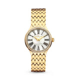 Cerruti Ladies Watch Stainless Steel / Gold Plated Case With Stones
