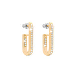 Rebecca Earrings Collection Of Stockholm With White Crystals