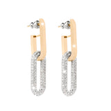 Rebecca Earrings Collection Of Stockholm With White Crystals