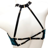 Bordelle Open Wired Bra Lagoon