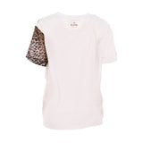 Blugirl Women's Tiger Print White T-Shirt
