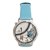 Bijoumontre Secret Garden Collection Ladies Watch Mop Dial With 0.36 Ct. Diamond