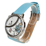 Bijoumontre Secret Garden Collection Ladies Watch Mop Dial With 0.36 Ct. Diamond