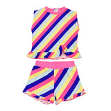 Billieblush Kids Stripe-Print Short Set