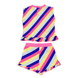 Billieblush Kids Stripe-Print Short Set