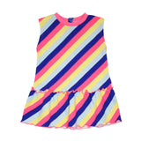 Billieblush Kids Neon Pink Striped Dress
