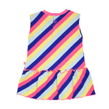 Billieblush Kids Neon Pink Striped Dress