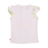 Billieblush Kids White Ruffle Detail T-Shirt