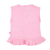 Billieblush Kids Pink Ruffle Detail T-Shirt