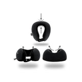 Be Relax My Memory Foam Travel Pillow Black Blacksize Small - Blue Salon