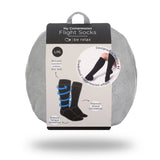 Be Relax My Compression Flight Socks L/Xl Black Blacksize Large/Extra Large - Blue Salon