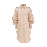 Balossa Women's Kimono Cotton Long Poplin Shirt