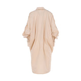 Balossa Women's Kimono Cotton Long Poplin Shirt