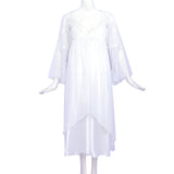 Batista Satin Nightdress 6 Pieces Set White