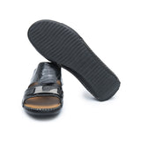 Stemar Men's Prn Black Sandal