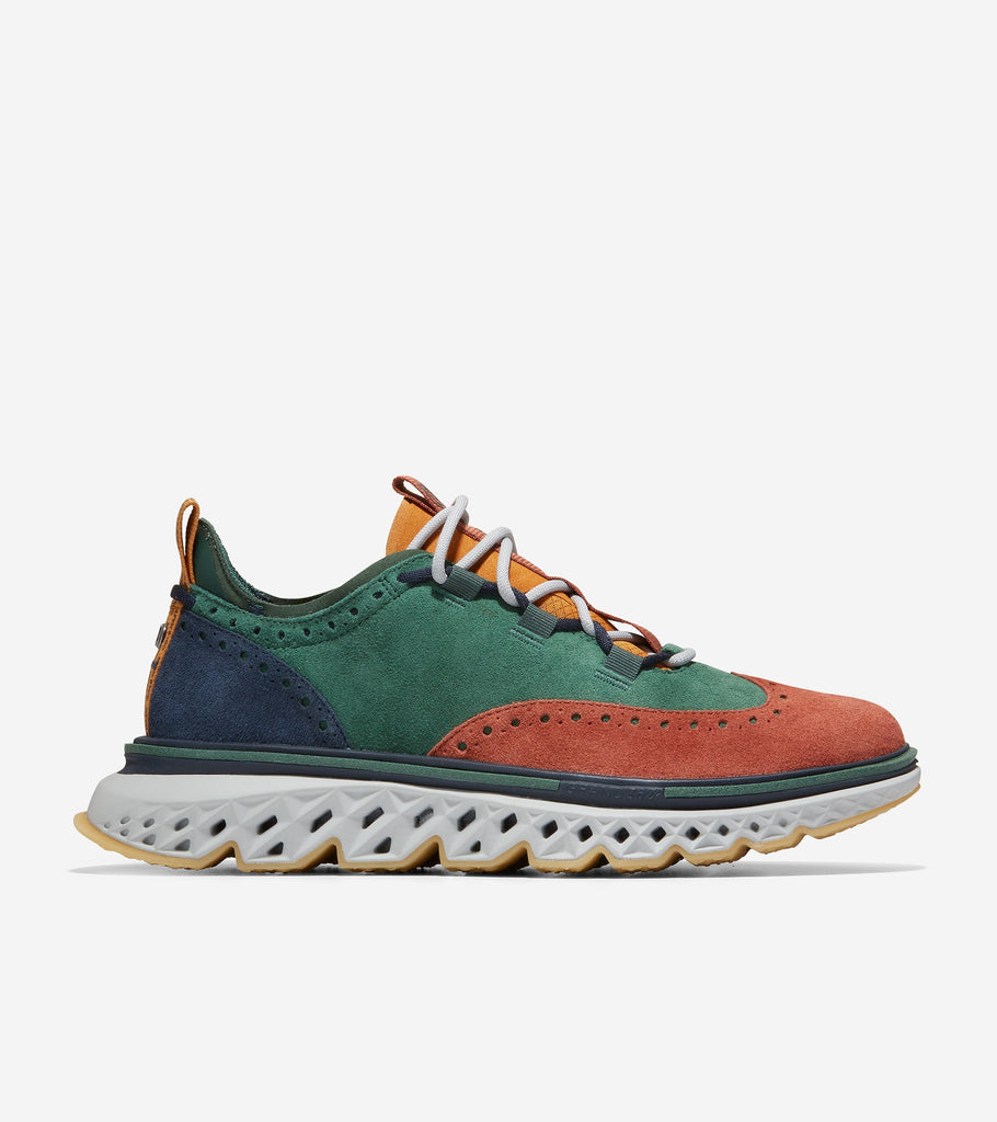 Cole Haan Men's 5.ZERØGRAND Wingtip Oxford – Blue Salon