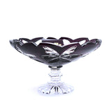 Caesar Crystal Linda Footed Fruit Bowl Purple - Blue Salon