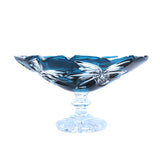 Caesar Crystal Linda Footed Fruit Bowl Azure - Blue Salon