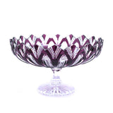 Caesar Crystal Lotos Footed Centerpiece Purple - Blue Salon