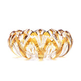 Caesar Crystal Round Ashtray Amber - Blue Salon