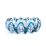 Caesar Crystal Round Ashtray Azure - Blue Salon