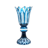 Caesar Crystal Footed Vase Azure
