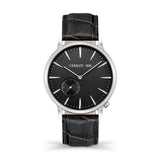 Cerruti 1881 Carano Men Silver And Black Watch