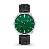 Cerruti 1881 Carano Men Green  And Silver And Black  Watch
