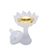 Cristal De Paris Incense Burner Royal Horse Amber, H 17x27 Cm