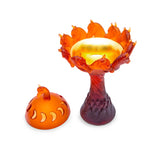 Cristal De Paris Incense Burner Royal Horse Amber, H 17x27 Cm