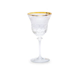 Cristal De Paris Set 6 Juice Glass N2 New Georges Gold Ring