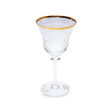 Cristal De Paris Set 6 Juice Glass N2 New Georges Gold Ring