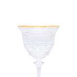 Cristal De Paris Set 6 Juice Glass N3 New Georges Gold Ring