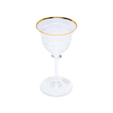 Cristal De Paris Set 6 Juice Glass N3 New Georges Gold Ring