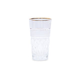 Cristal De Paris Set 6 Long Drink 21 New Georges Gold Ring