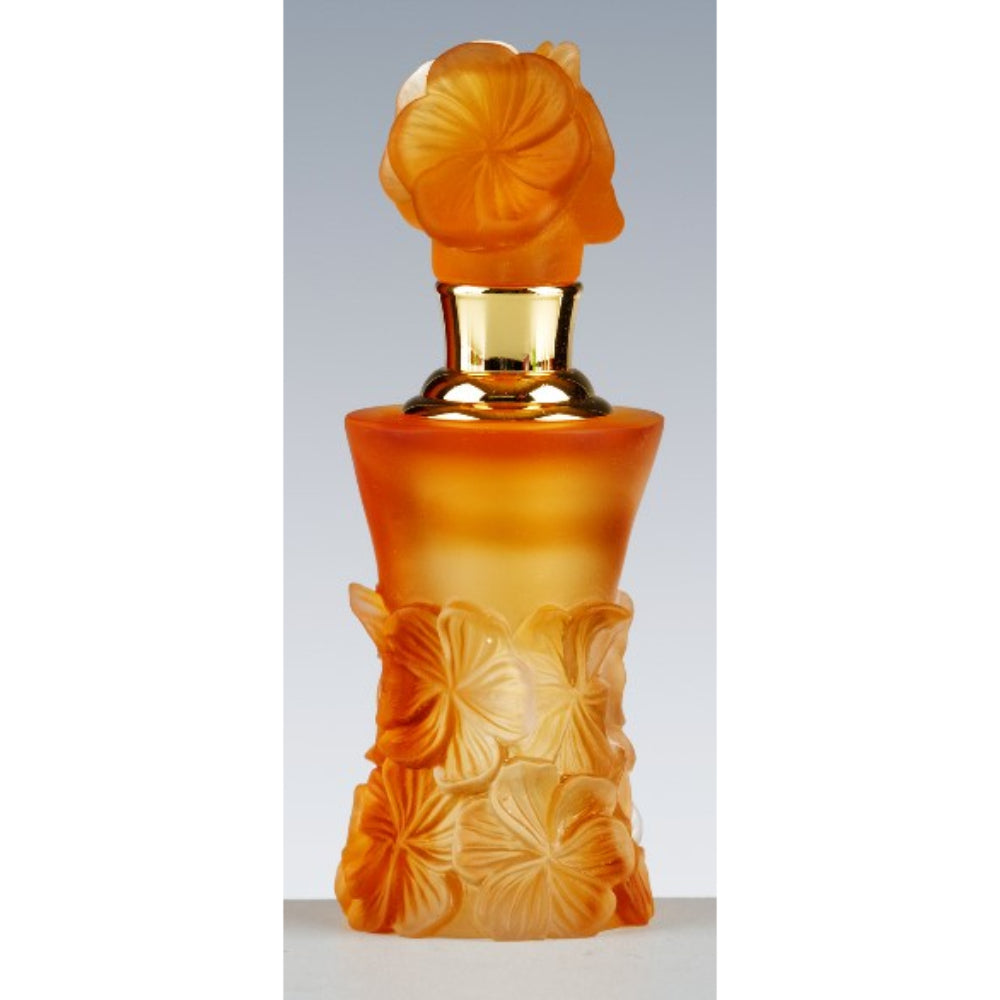 Cristal De Paris Long Perfume Bottle - Satin Amber | Glassware Cristal De Paris Long Perfume Bottle - Satin Amber | Glassware
