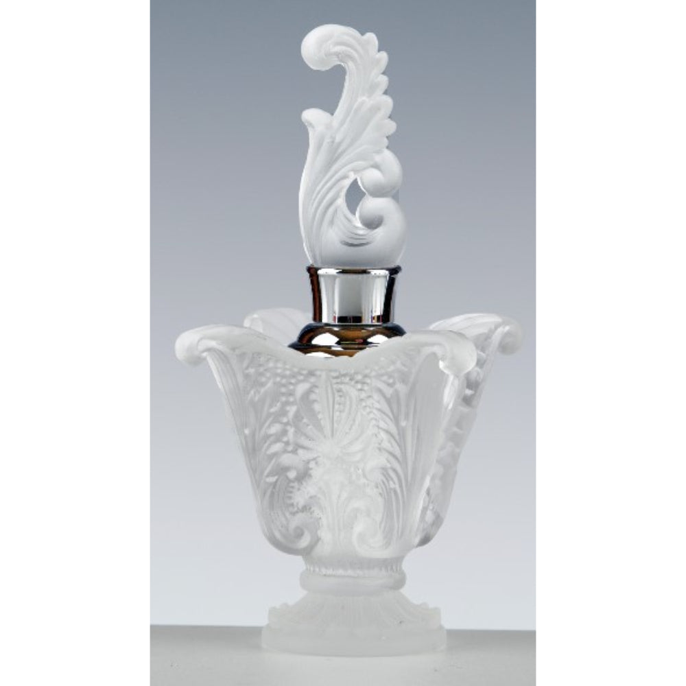 Cristal De Paris Square Perfume Bottle - Satin clear | Glassware Cristal De Paris Square Perfume Bottle - Satin clear | Glassware