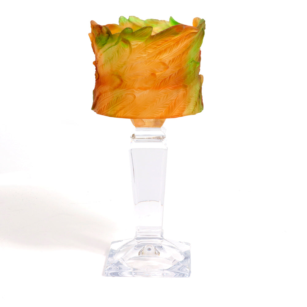 Cristal De Paris Lily Candlestick Purple | Candleholder Cristal De Paris Lily Candlestick Purple | Candleholder